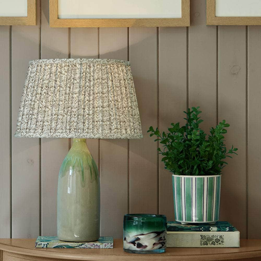 Voyage Maison (Riva Home) Voyage Maison Hand Rolled Shade Voyage Maison Juna Pleated Tapered Lamp Shade