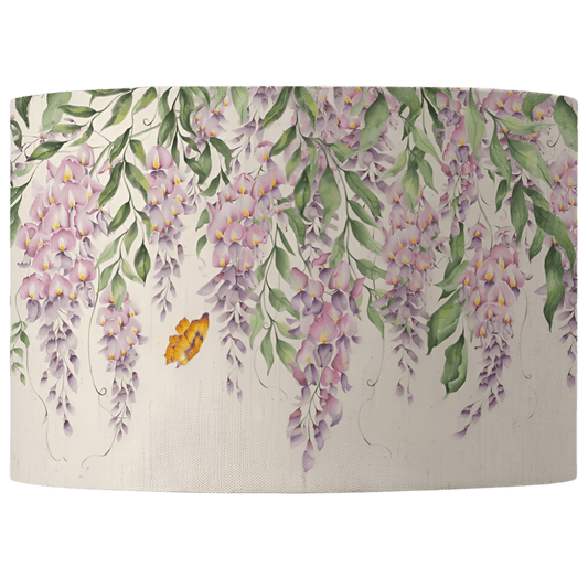 Voyage Maison (Riva Home) Voyage Maison Hand Rolled Shade Voyage Maison Mariposa Eva Printed Lamp Shade in Cream