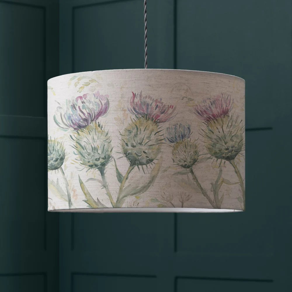 Voyage Maison (Riva Home) Voyage Maison Hand Rolled Shade Voyage Maison Thistle Glen Eva Lamp Shade Linen