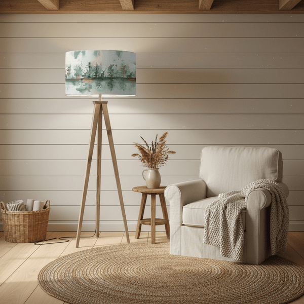 ARATUS & WILDERNESS EVA COMPLETE FLOOR LAMP NUT WOOD Bundle by Voyage Maison