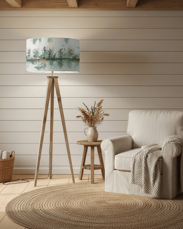 ARATUS & WILDERNESS EVA COMPLETE FLOOR LAMP NUT WOOD Bundle by Voyage Maison