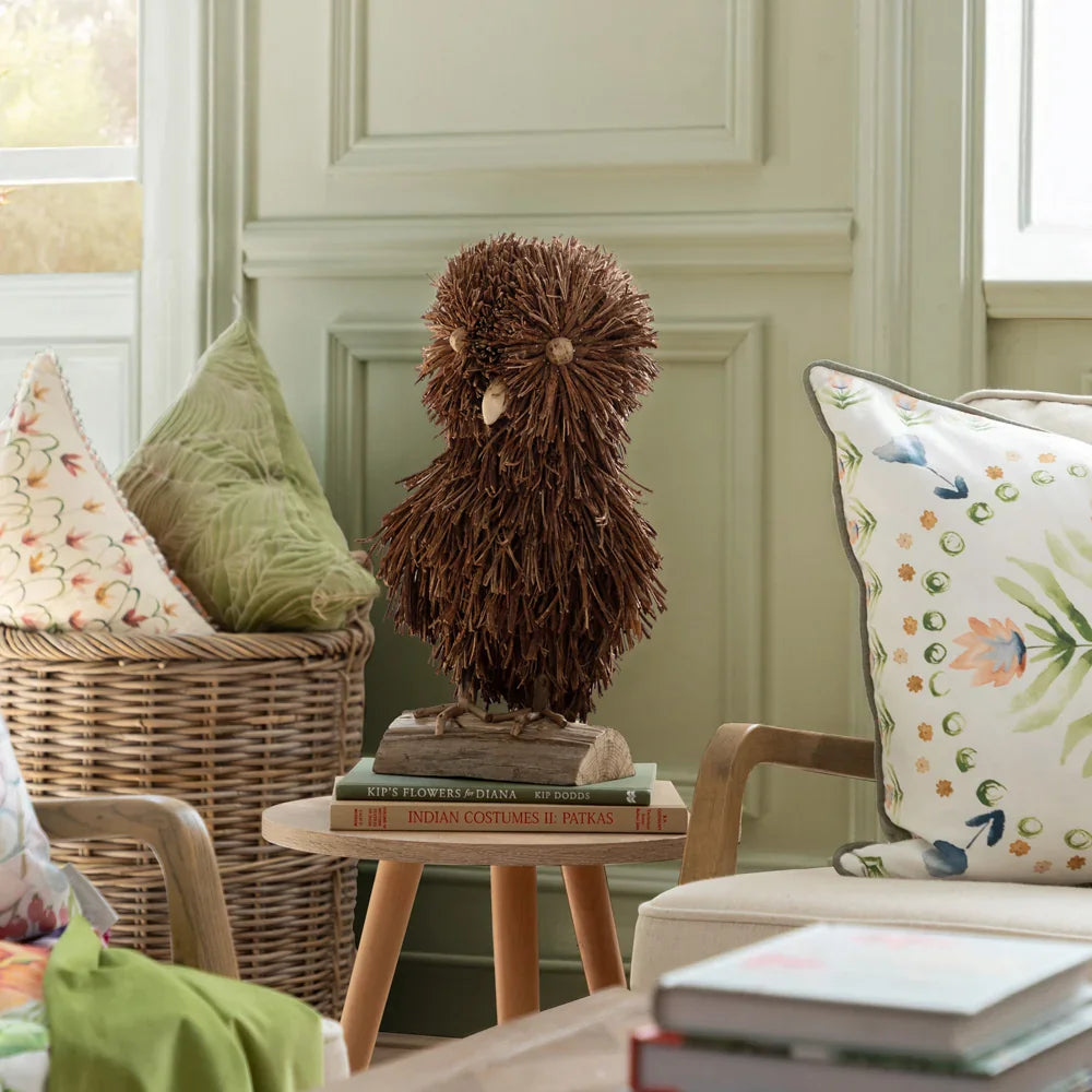Voyage Maison (Riva Home) Voyage Maison Handmade Designer Art ALFRED STANDING OWL WOODEN SCULPTURE – BROWN by Voyage Maison
