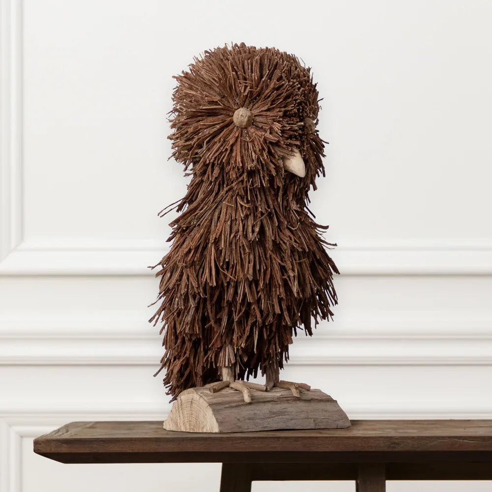 Voyage Maison (Riva Home) Voyage Maison Handmade Designer Art ALFRED STANDING OWL WOODEN SCULPTURE – BROWN by Voyage Maison