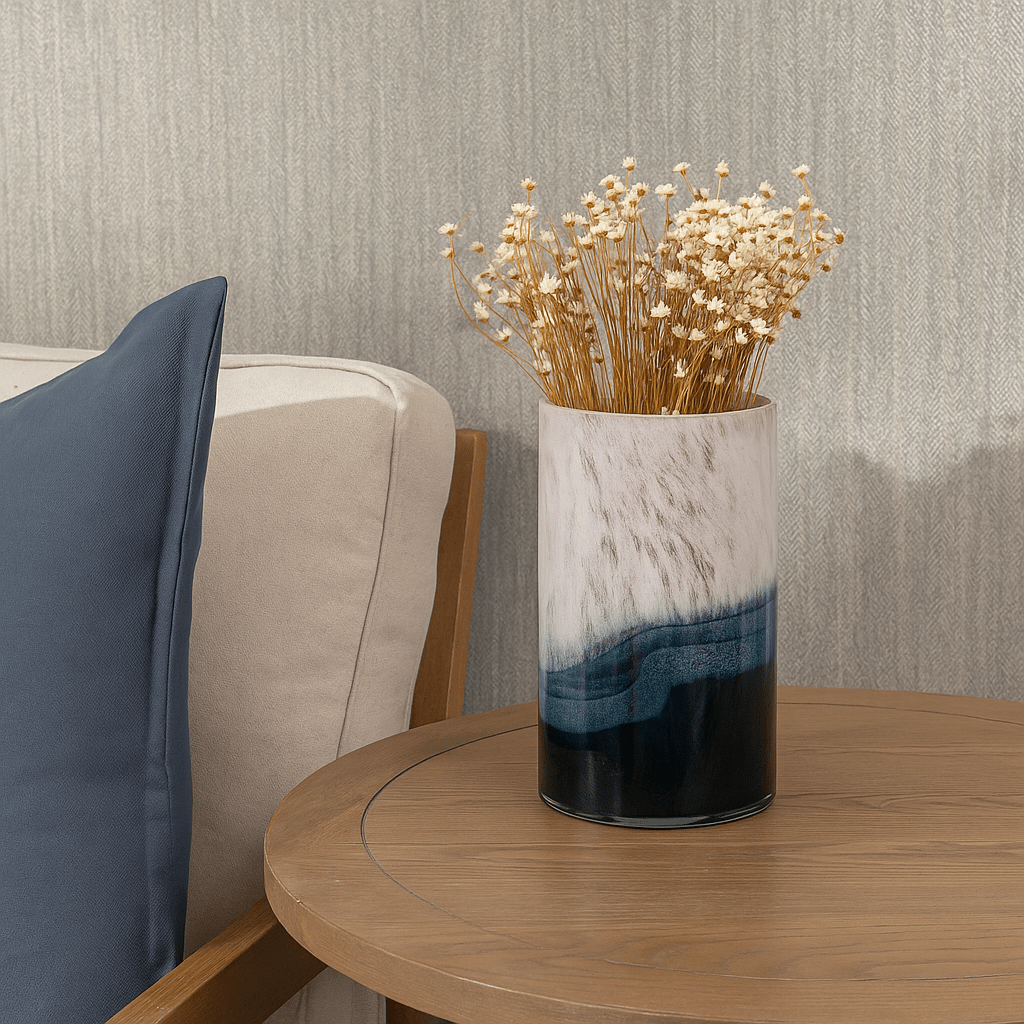 Voyage Maison (Riva Home) Voyage Maison Handmade Designer Art KILI HAND-BLOWN VASE – INDIGO by Voyage Maison