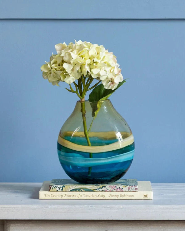 BALIN HAND-BLOWN VASE – AQUA by Voyage Maison
