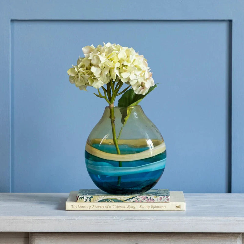 BALIN HAND-BLOWN VASE – AQUA by Voyage Maison