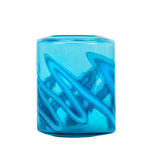 Voyage Maison (Riva Home) Voyage Maison Handmade Designer Art Voyage Maison Elbe Hand-Blown Vase Aqua