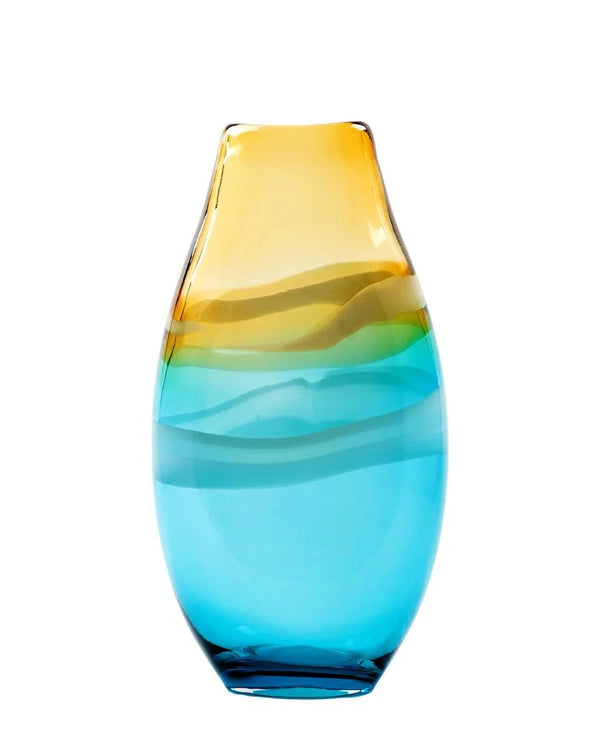 THORIN HAND-BLOWN VASE – AQUA by Voyage Maison