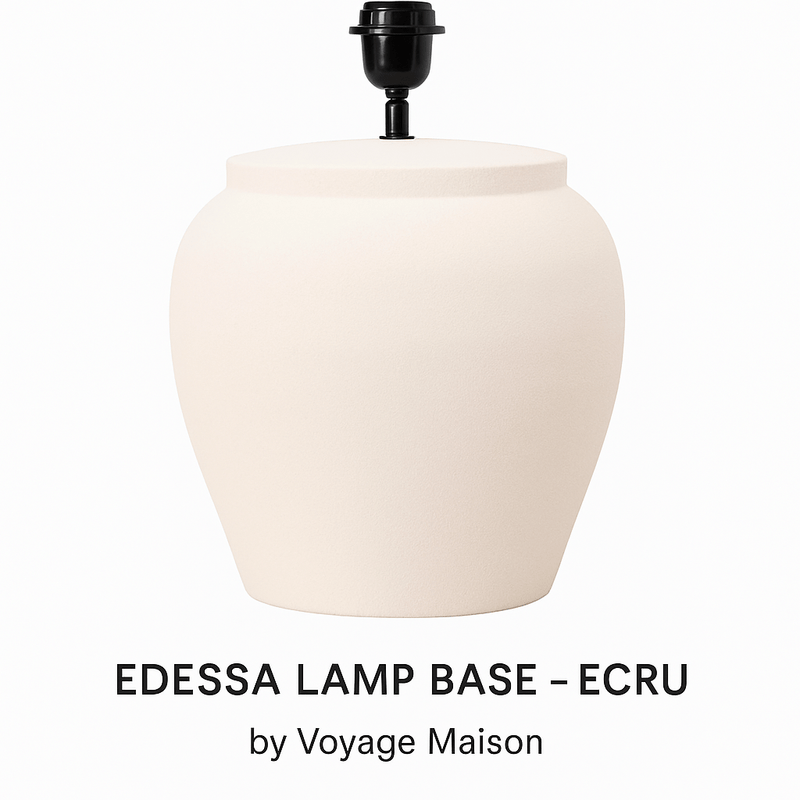 EDESSA LAMP BASE – ECRU by Voyage Maison