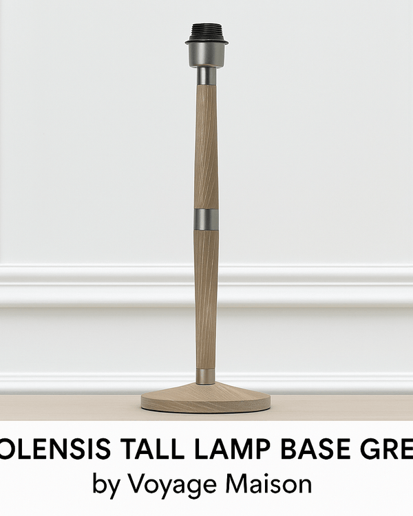 SOLENSIS TALL LAMP BASE GREY  by Voyage Maison