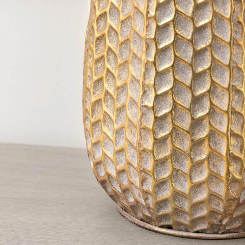 SERENA LAMP BASE GOLD/WHITEWASH  by Voyage Maison