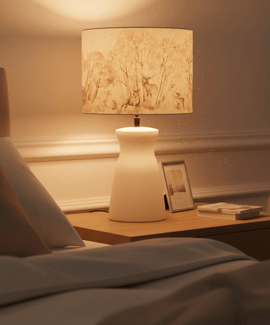 Voyage Maison (Riva Home) Voyage Maison Lamp Bundle ENCHANTED FOREST EVA & ALBURY COMPLETE TABLE LAMP ECRU/FOREST by Voyage Maison