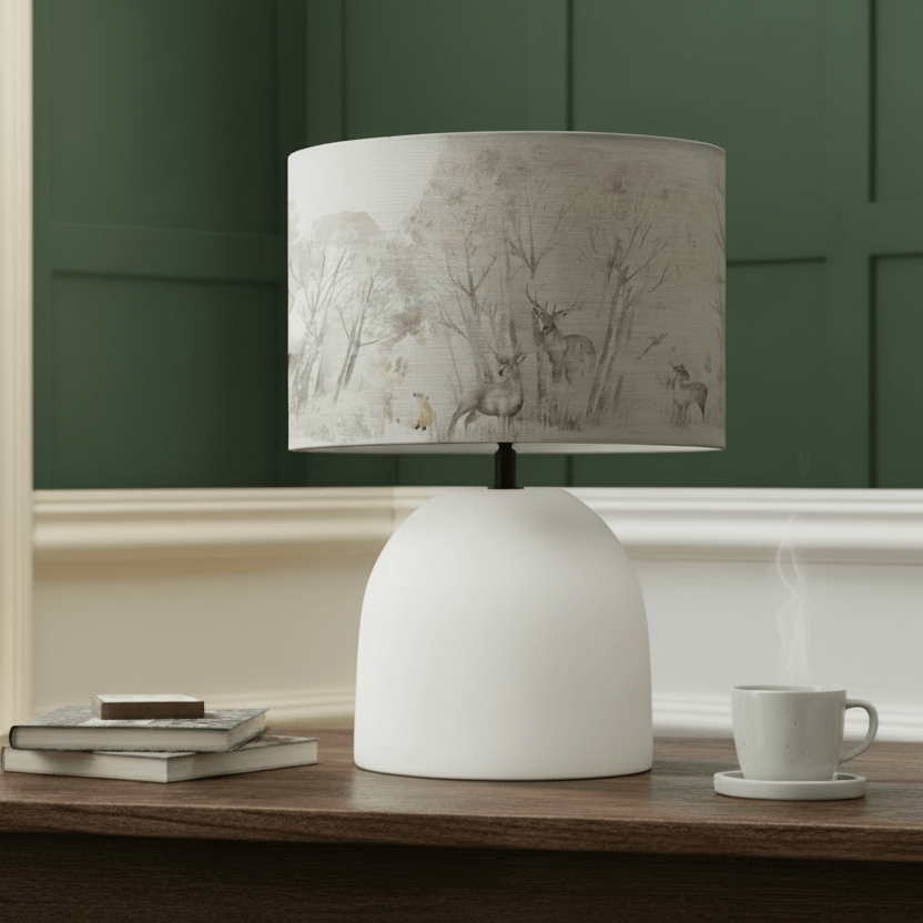 Voyage Maison (Riva Home) Voyage Maison Lamp Bundle ENCHANTED FOREST EVA LAMP SHADE & LARISSA BASE  by Voyage Maison