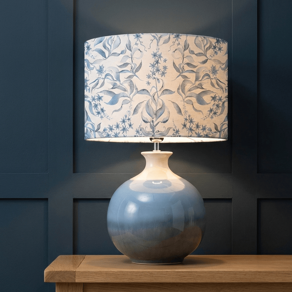 Voyage Maison (Riva Home) Voyage Maison Lamp Bundle HETTIE EVA & NESO COMPLETE TABLE LAMP – SKY / DELFT  by Voyage Maison