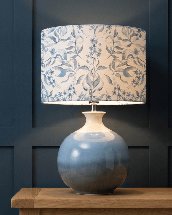 HETTIE EVA & NESO COMPLETE TABLE LAMP – SKY / DELFT  by Voyage Maison
