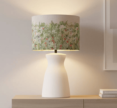 Voyage Maison (Riva Home) Voyage Maison Lamp Bundle MANGROVE EVA HAND ROLLED SHADE & ALBURY BASE | MOSS | ECRU | COMPLETE CERAMIC TABLE LAMP by Voyage Maison