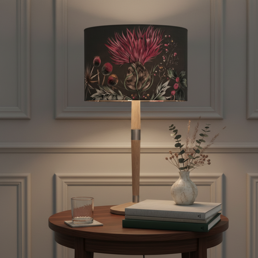 Voyage Maison (Riva Home) Voyage Maison Lamp Bundle Onyx SOLENSIS LARGE LAMP BASE GREY & ELYSIUM EVA SHADE BUNDLE  by Voyage Maison