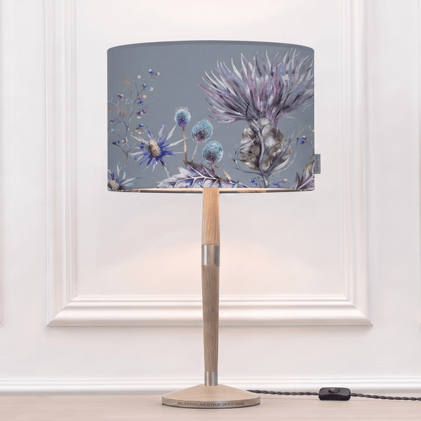 SOLENSIS LARGE LAMP BASE GREY & ELYSIUM EVA SHADE BUNDLE  by Voyage Maison
