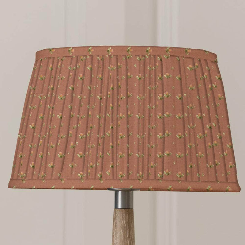 SOLENSIS FLOOR LAMP BASE GREY & 50CM RAJA PLEATED TAPERED LAMP SHADE BUNDLE by Voyage Maison