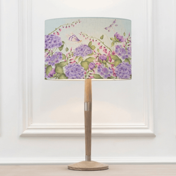 SOLENSIS LARGE LAMP BASE GREY & SERAPHINIA DUCK EGG SHADE BUNDLE  by Voyage Maison
