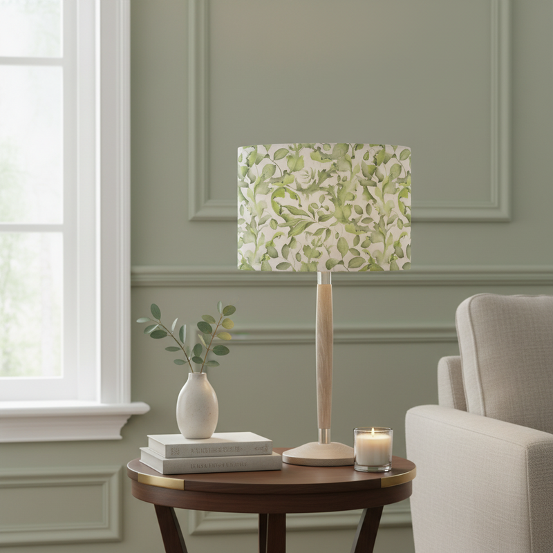 SOLENSIS MEDIUM LAMP BASE GREY & CLAUDIA EVA SHADE BUNDLE by Voyage Maison