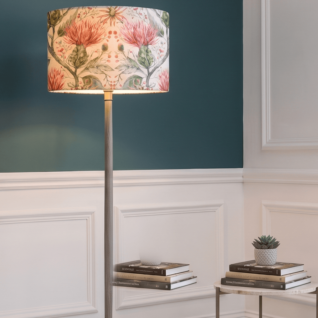 Voyage Maison (Riva Home) Voyage Maison Lamp Bundle VARYS RUSSET SHADE & SOLENSIS GREY FLOOR LAMP BUNDLE by Voyage Maison