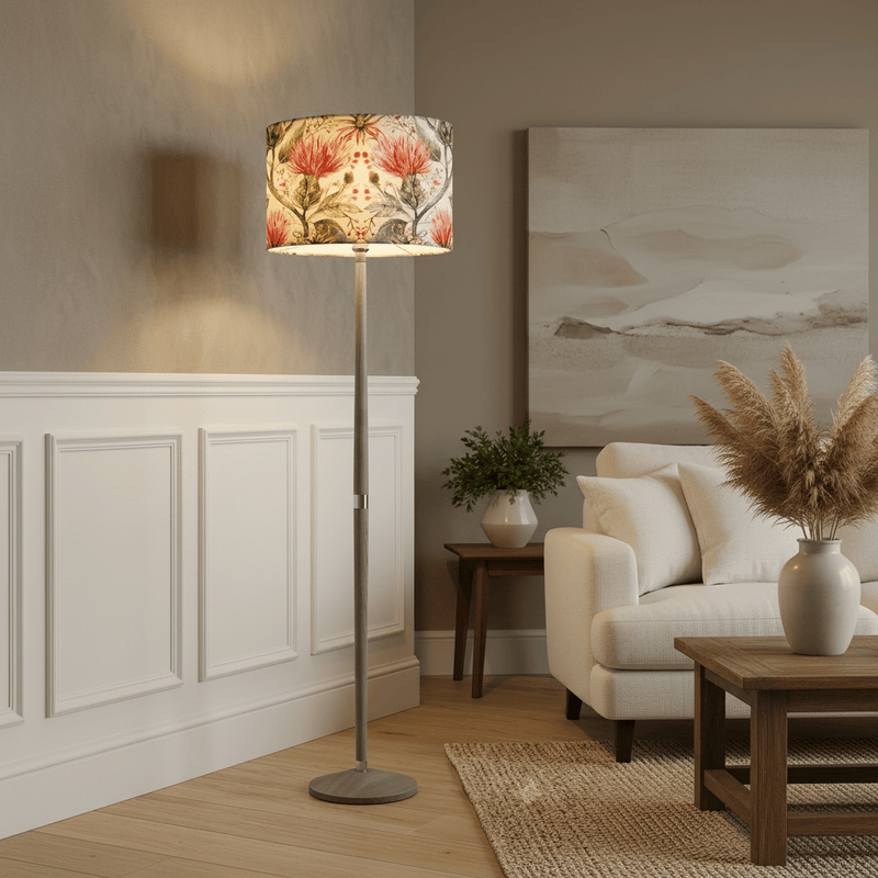 VARYS RUSSET SHADE & SOLENSIS GREY FLOOR LAMP BUNDLE by Voyage Maison