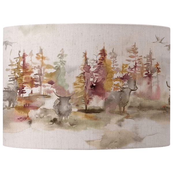 Voyage Maison Caledonian Eva Shade & Ursula Ceramic Table Lamp – Stone/Plum