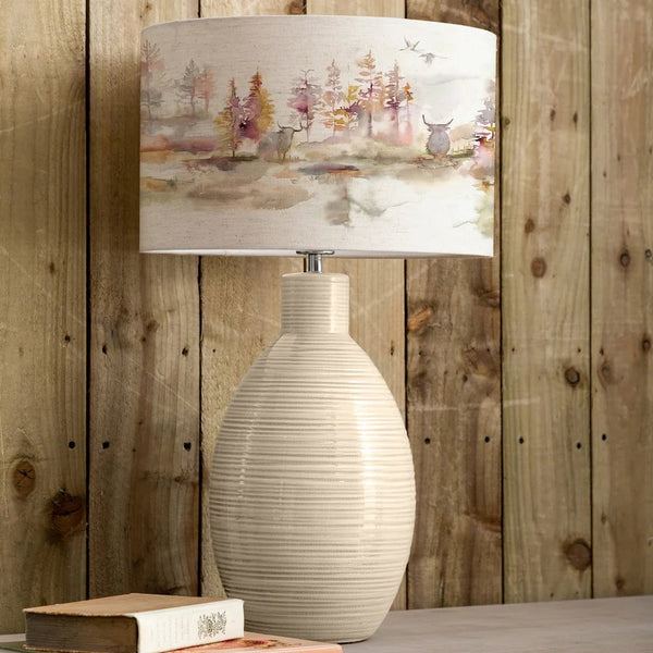 Voyage Maison Caledonian Forest D40cm Eva & Epona Complete Table Lamp Cream/Linen