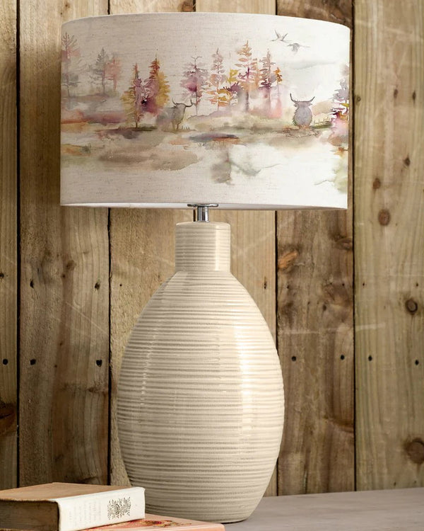 Voyage Maison Caledonian Forest D40cm Eva & Epona Complete Table Lamp Cream/Linen