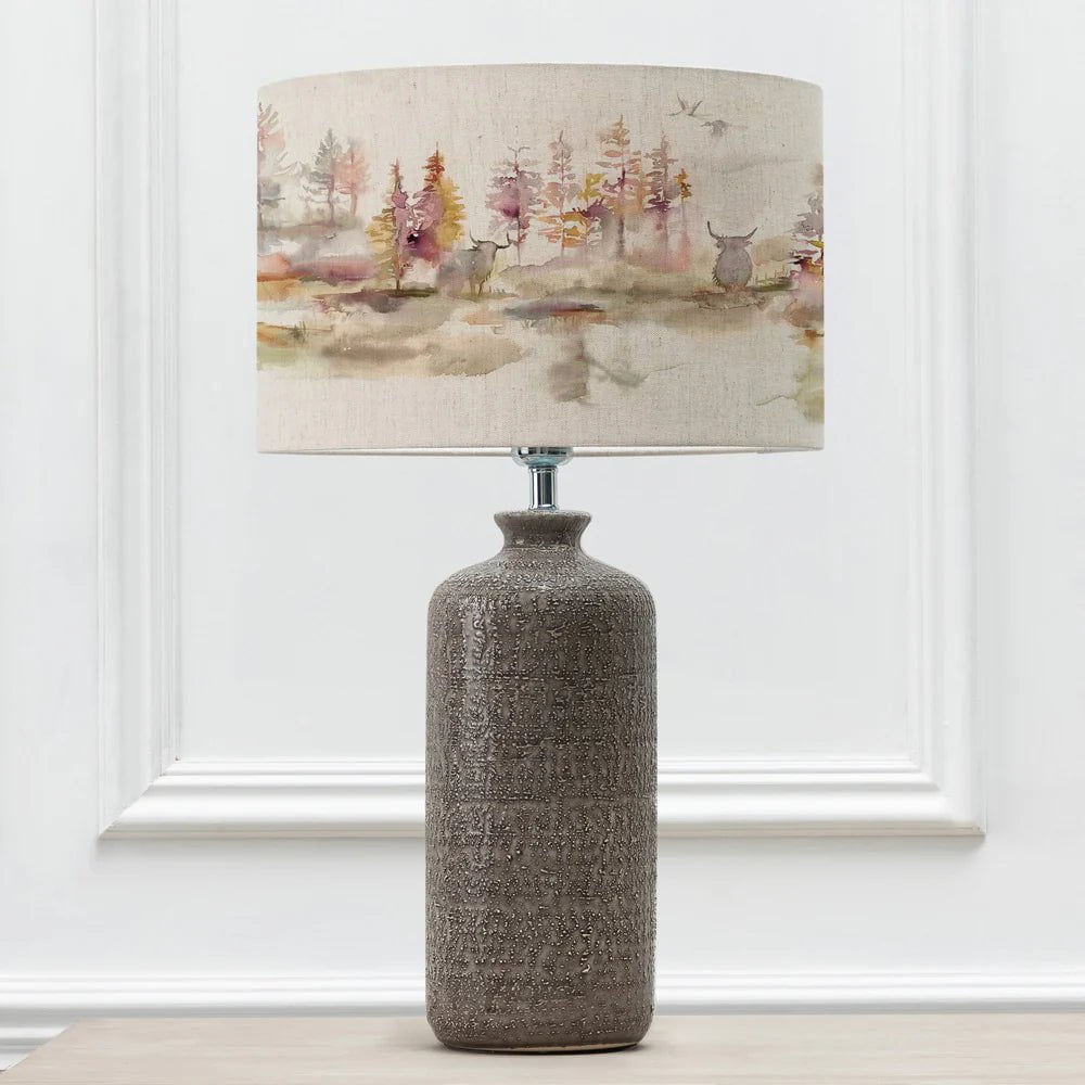 Voyage Maison (Riva Home) Voyage Maison Lamp Bundle Voyage Maison Caledonian Forest D40cm Eva & Inopia Complete Table Lamp Grey/Linen