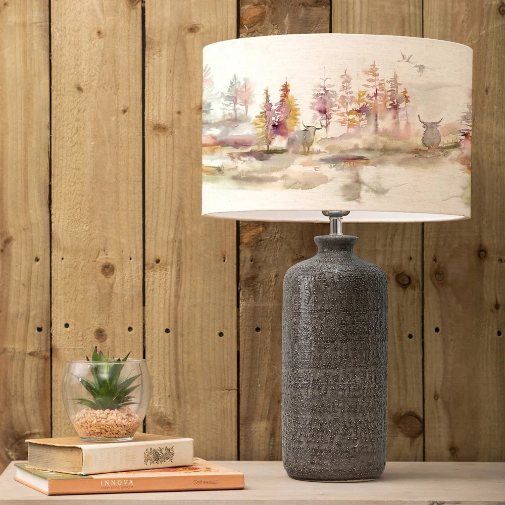 Voyage Maison (Riva Home) Voyage Maison Lamp Bundle Voyage Maison Caledonian Forest D40cm Eva & Inopia Complete Table Lamp Grey/Linen