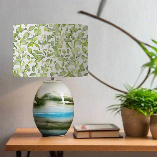 Voyage Maison (Riva Home) Voyage Maison Lamp Bundle Voyage Maison Claudia Eva Printed Lamp Shade & Juruena Lamp Base Bundle