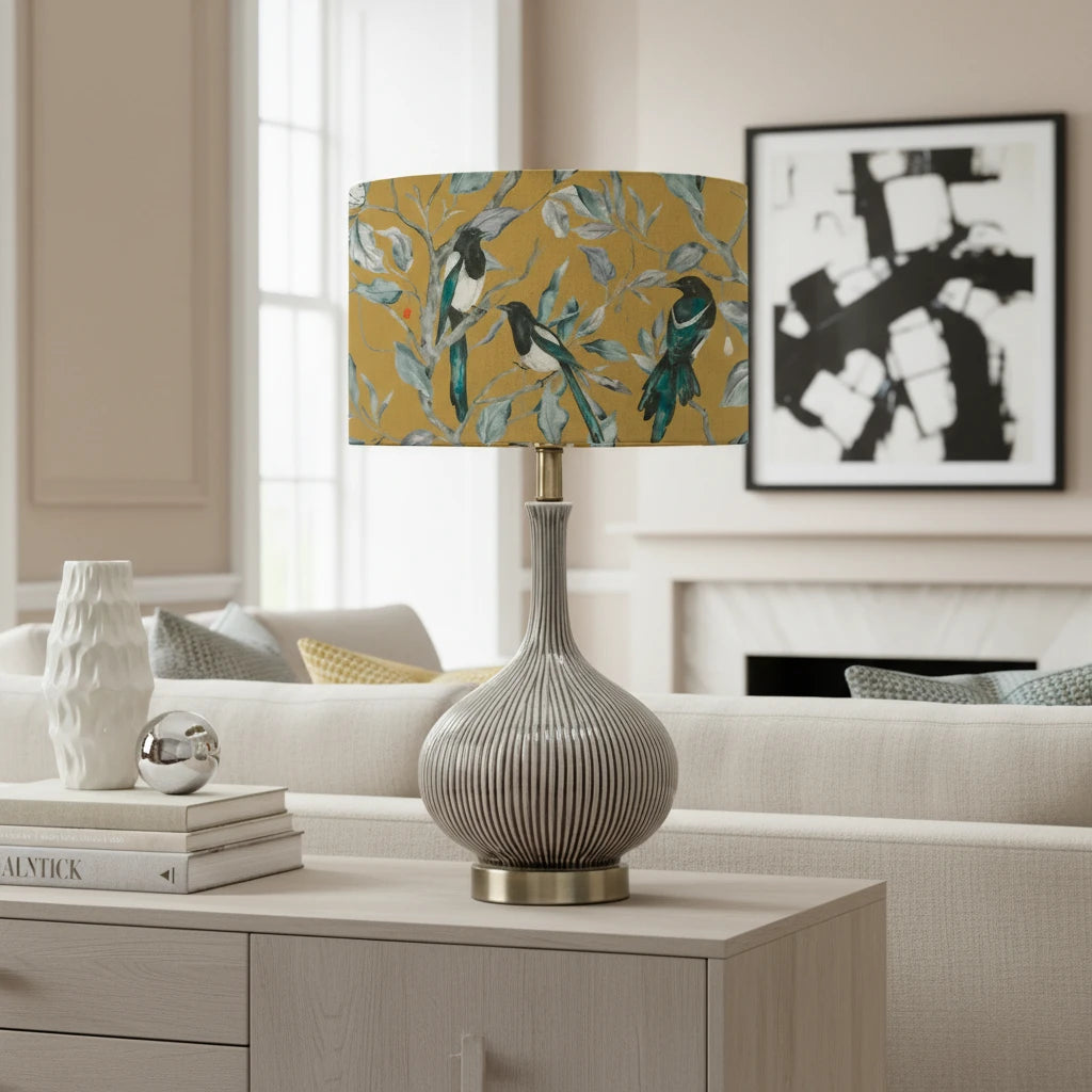 Voyage Maison (Riva Home) Voyage Maison Lamp Bundle Voyage Maison Collector Eva 46cm & Ursula Complete Table Lamp Stone/Gold