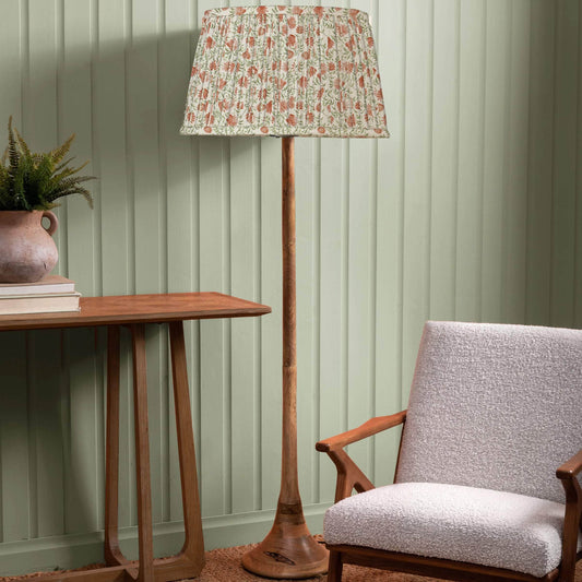 Voyage Maison (Riva Home) Voyage Maison Lamp Bundle Voyage Maison Elai Tapered & Kinross 136cm Complete Floor Lamp Terracotta/Mango