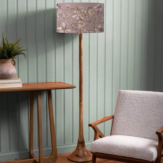 Voyage Maison (Riva Home) Voyage Maison Lamp Bundle Voyage Maison Floella & Kinross 136cm Complete Floor Lamp Viola/Mango