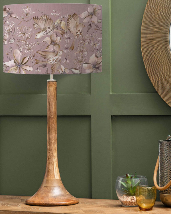 Voyage Maison Floella Viola Eva D52cm & Kinross 53cm Complete Table Lamp in Mango/Viola