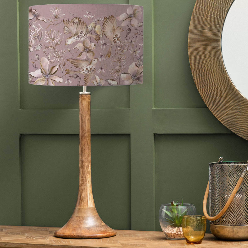 Voyage Maison Floella Viola Eva D52cm & Kinross 53cm Complete Table Lamp in Mango/Viola