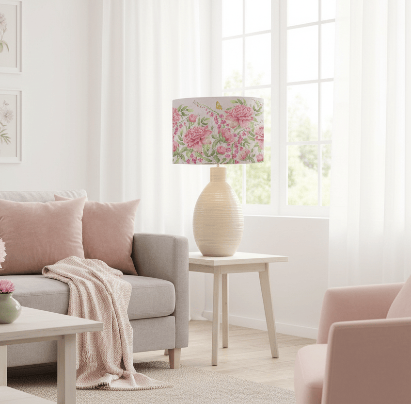 Voyage Maison (Riva Home) Voyage Maison Lamp Bundle Voyage Maison Junelle 46cm Eva & Epona Complete Table Lamp Cream/Pink