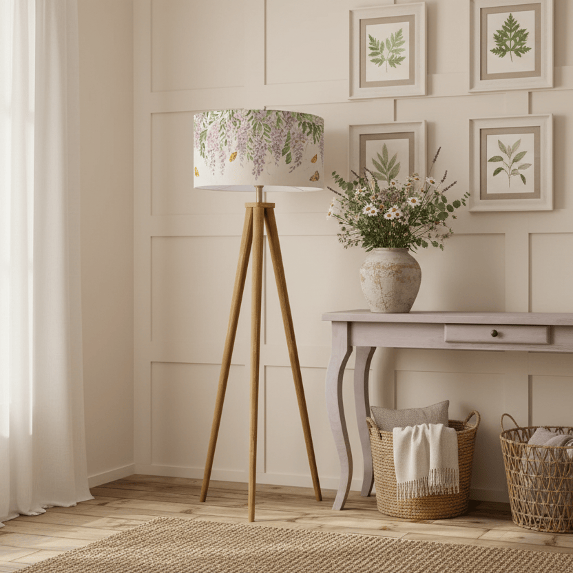 Voyage Maison (Riva Home) Voyage Maison Lamp Bundle VOYAGE MAISON MARIPOSA EVA & ARATUS COMPLETE FLOOR LAMP — CREAM  by Voyage Maison