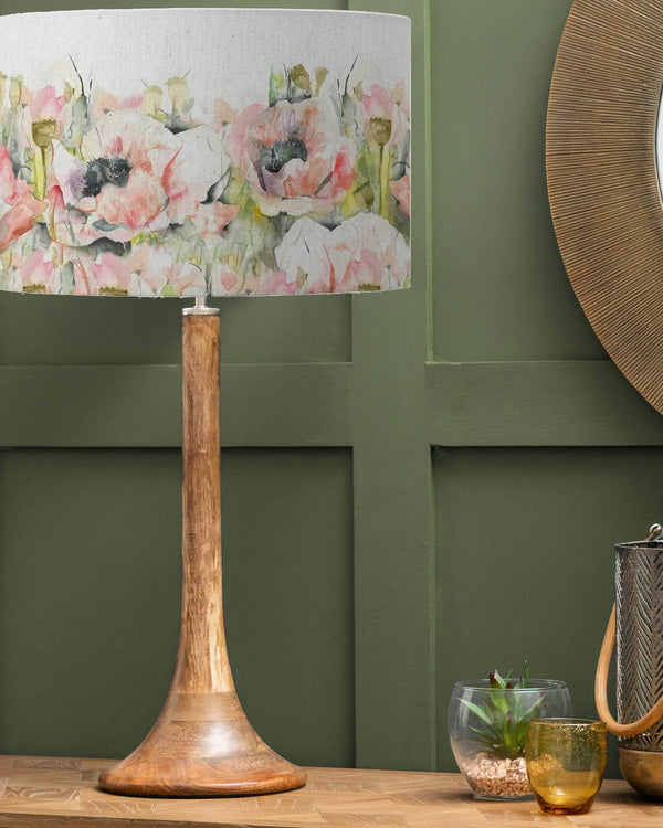 Voyage Maison Papavera Sweetpea Eva D52m & Kinross 53cm Complete Table Lamp in Mango/Natural