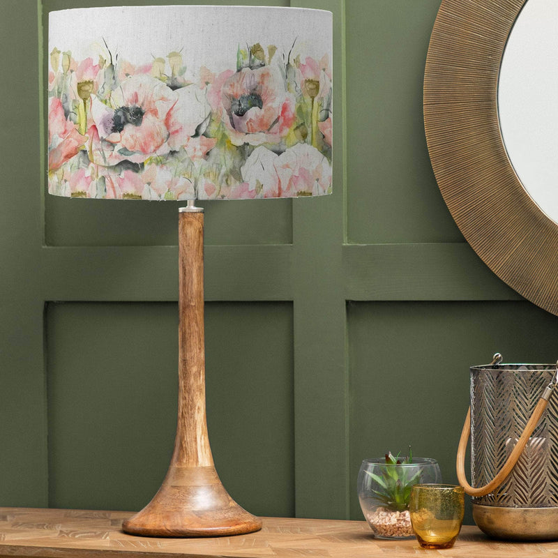 Voyage Maison Papavera Sweetpea Eva D52m & Kinross 53cm Complete Table Lamp in Mango/Natural