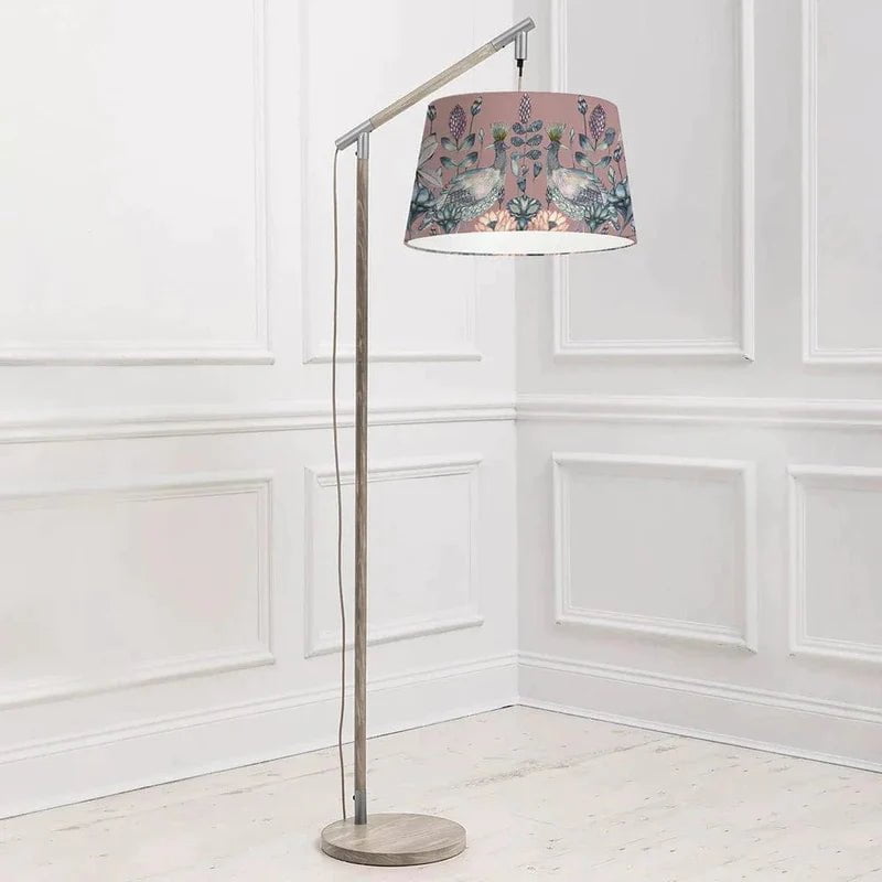 Voyage Maison (Riva Home) Voyage Maison Lamp Bundle Voyage Maison QUINTUS & AHURA QUINTUS TAPER SHADE COMPLETE FLOOR LAMP GREY/MAUVE Bundle