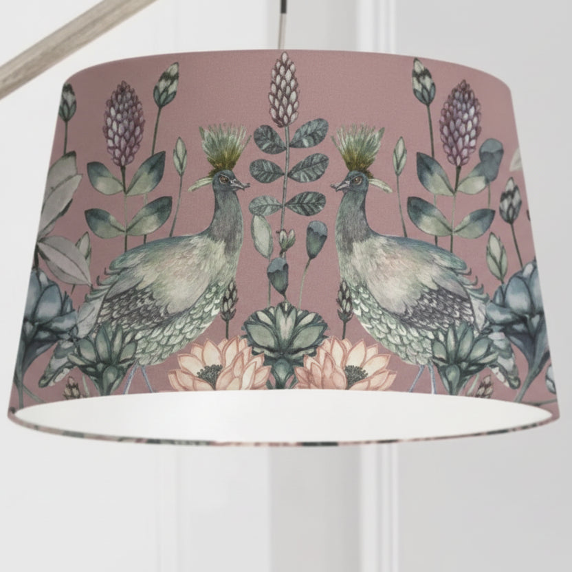 Voyage Maison (Riva Home) Voyage Maison Lamp Bundle Voyage Maison QUINTUS & AHURA QUINTUS TAPER SHADE COMPLETE FLOOR LAMP GREY/MAUVE Bundle