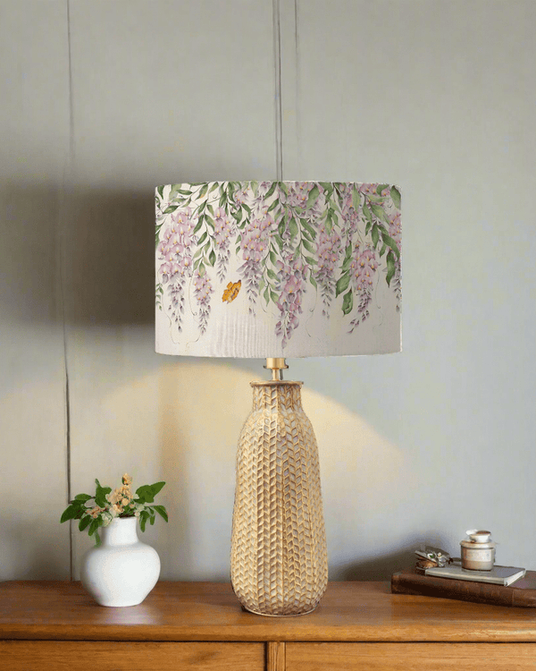 Voyage Maison Mariposa EVA & Serena Complete Table Lamp Gold/Whitewash/Cream