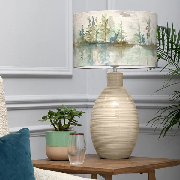 Voyage Maison Wilderness D40cm Eva & Epona Complete Table Lamp Cream/Topaz