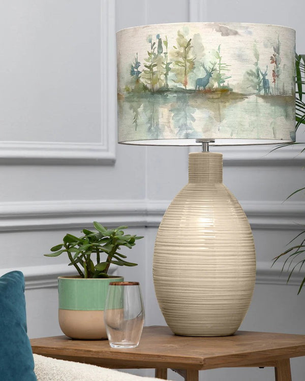 Voyage Maison Wilderness D40cm Eva & Epona Complete Table Lamp Cream/Topaz