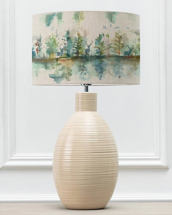 Voyage Maison Wilderness D40cm Eva & Epona Complete Table Lamp Cream/Topaz