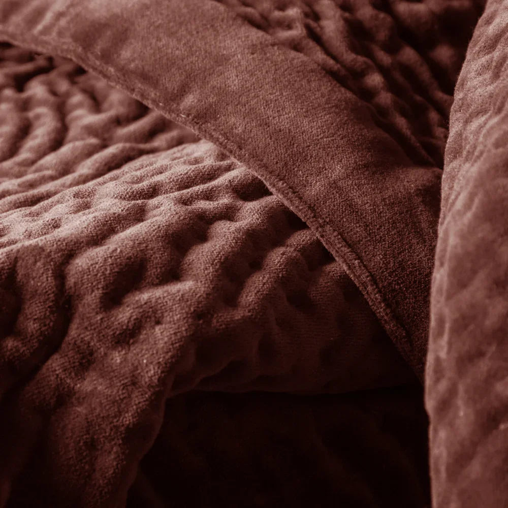 Voyage Maison (Riva Home) Voyage Maison Throw HAZE VELVET QUILTED THROW by ADDITIONS (Voyage Maison)