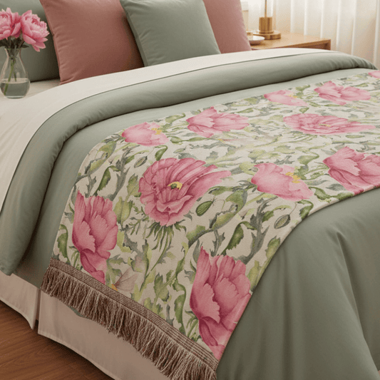 Voyage Maison (Riva Home) Voyage Maison Throw Valeria Printed Fringe Throw Sage by Voyage Maison